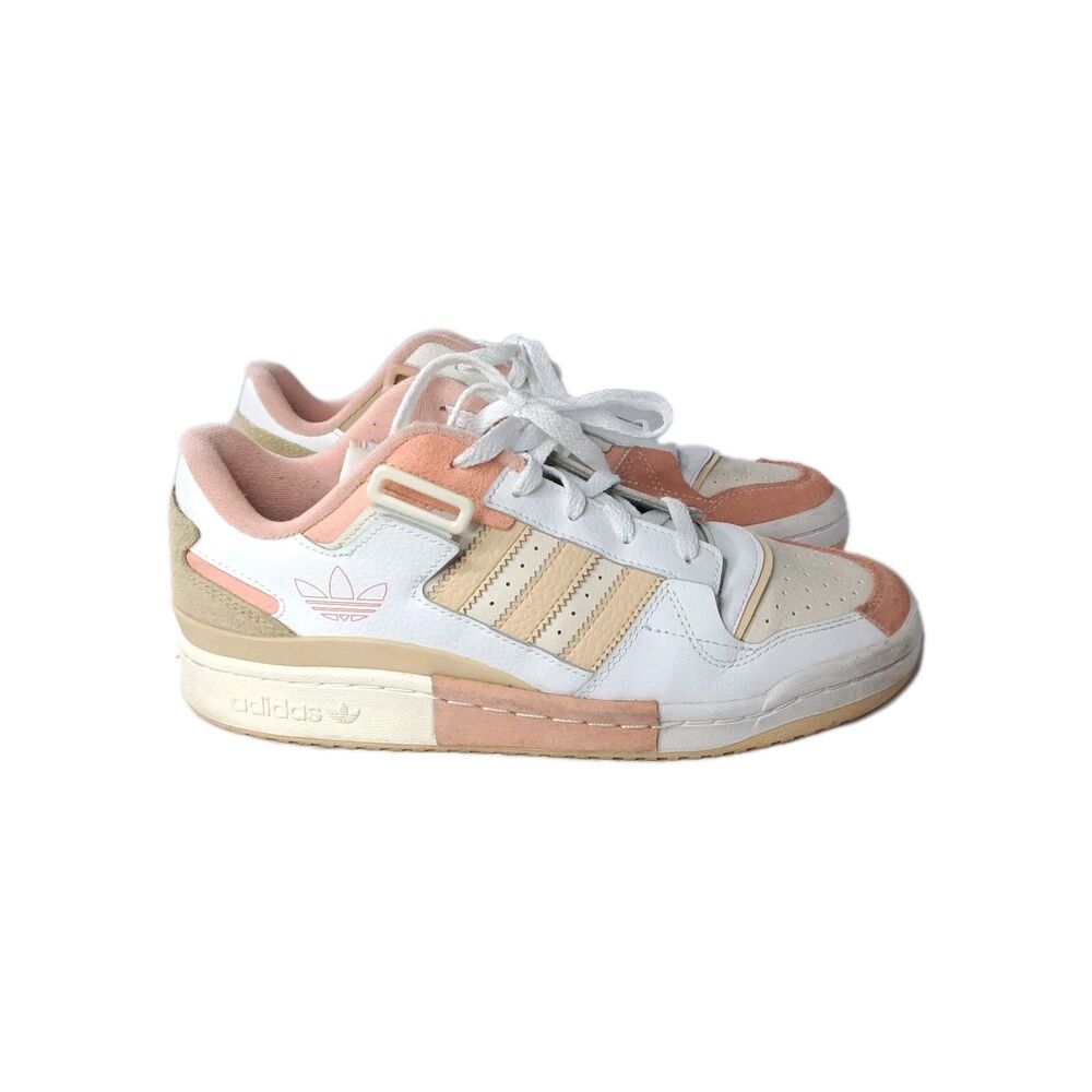 adidas Forum Exhibit Low Top Shoes Men's Size 8.5 Cream Halo Amber GZ5389